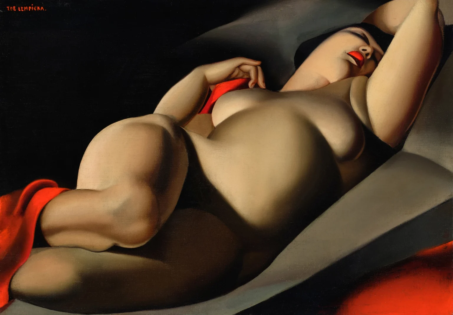 Målning av Tamara Lempicka på auktion