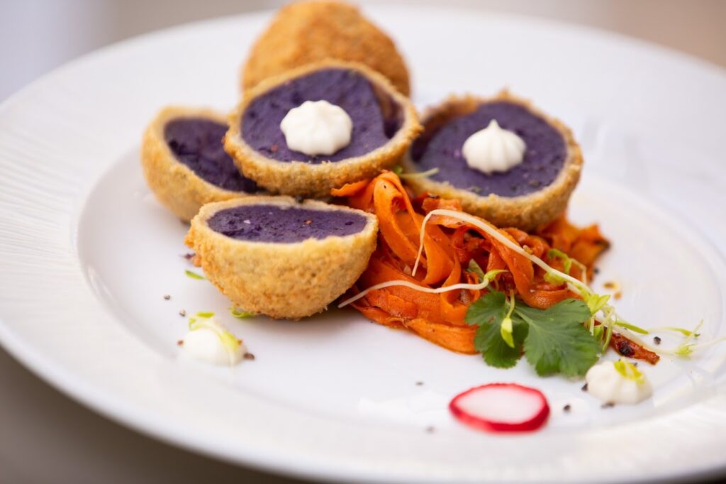 Vegansk meny på herrgården