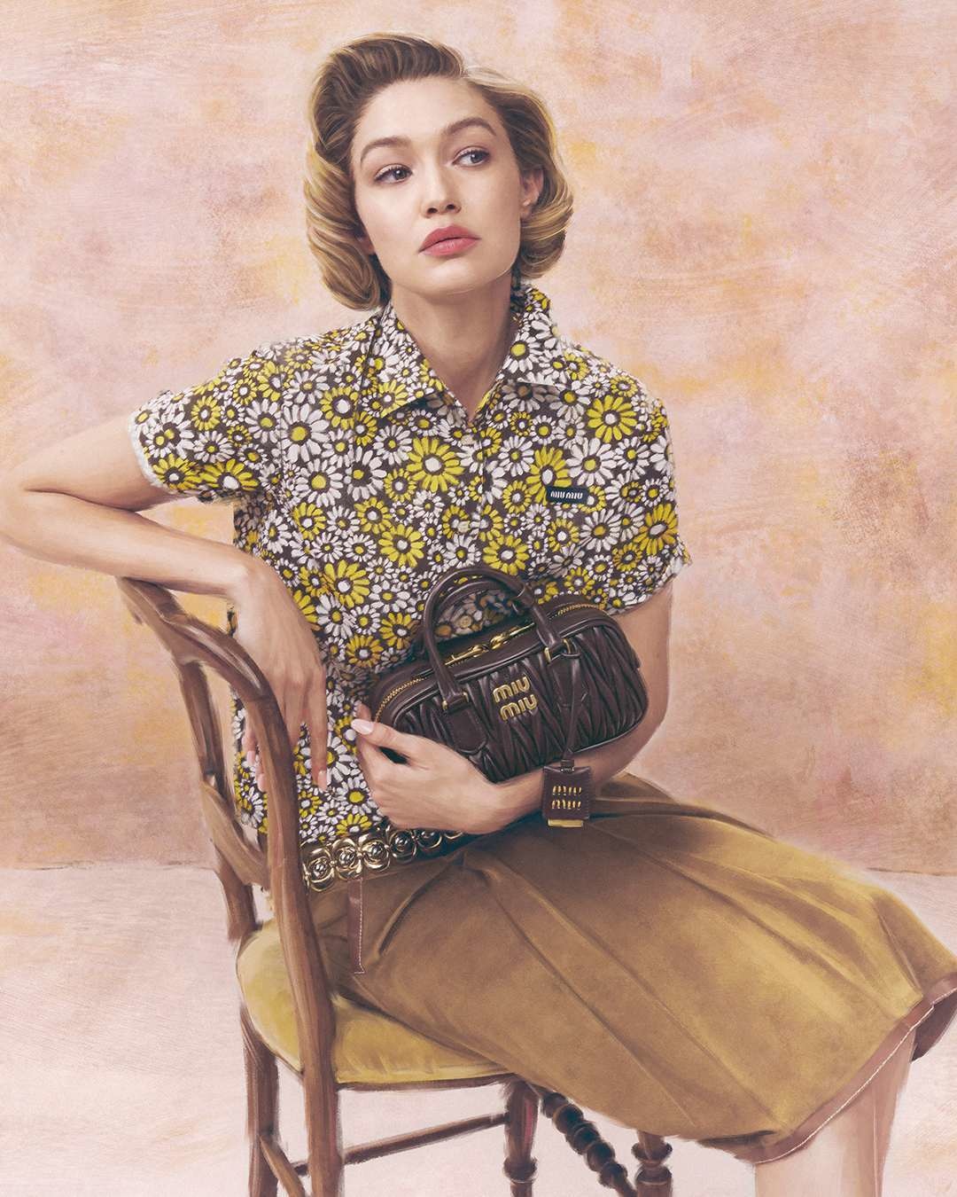 Senaste Miu Miu-kampanjen med Gigi Haddid1