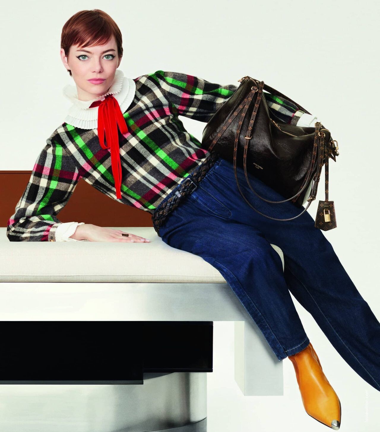 Emma Stone i en Louis Vuitton-session