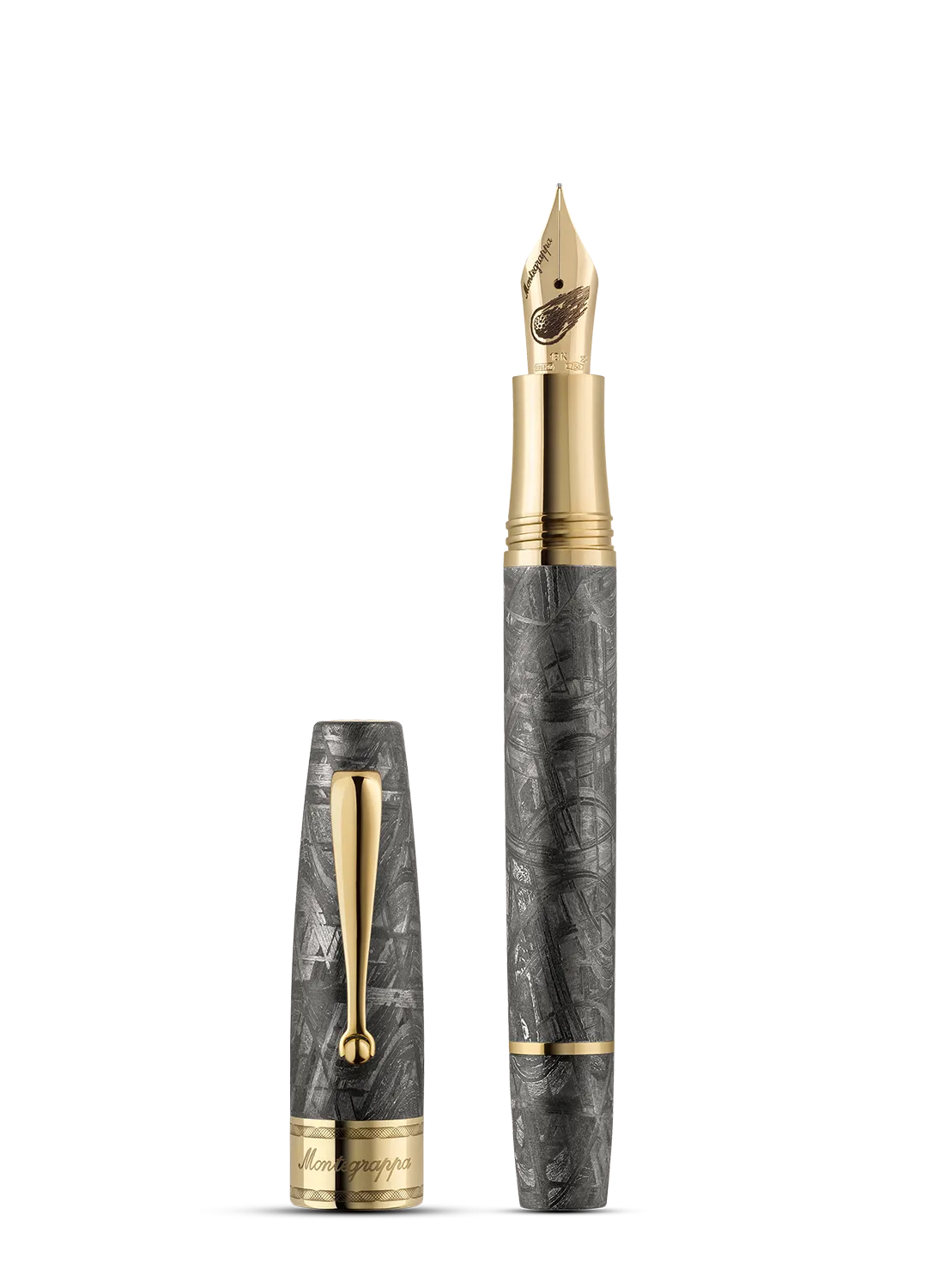 Montegrappa Muonionalusta Meteorite Reservoarpenna