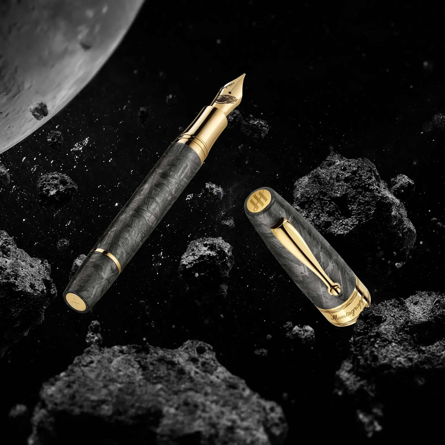 Montegrappa Muonionalusta Meteorite Reservoarpenna1