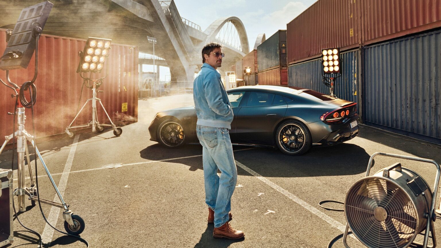 Brad Pitt och Mercedes Amg