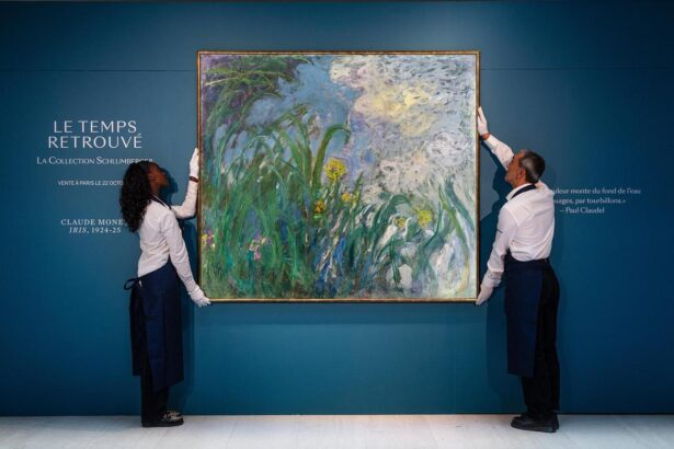 Irisar av Claude Monet. Auktion av Jeanne Schlumbergers samling i Paris