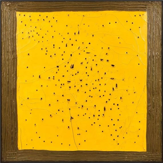 Med Concetto Spaziale, Mezzogiorno In Piazza S. Marco av Lucio Fontana
